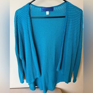 Small Turquoise Open Cardigan from Francesca’s
